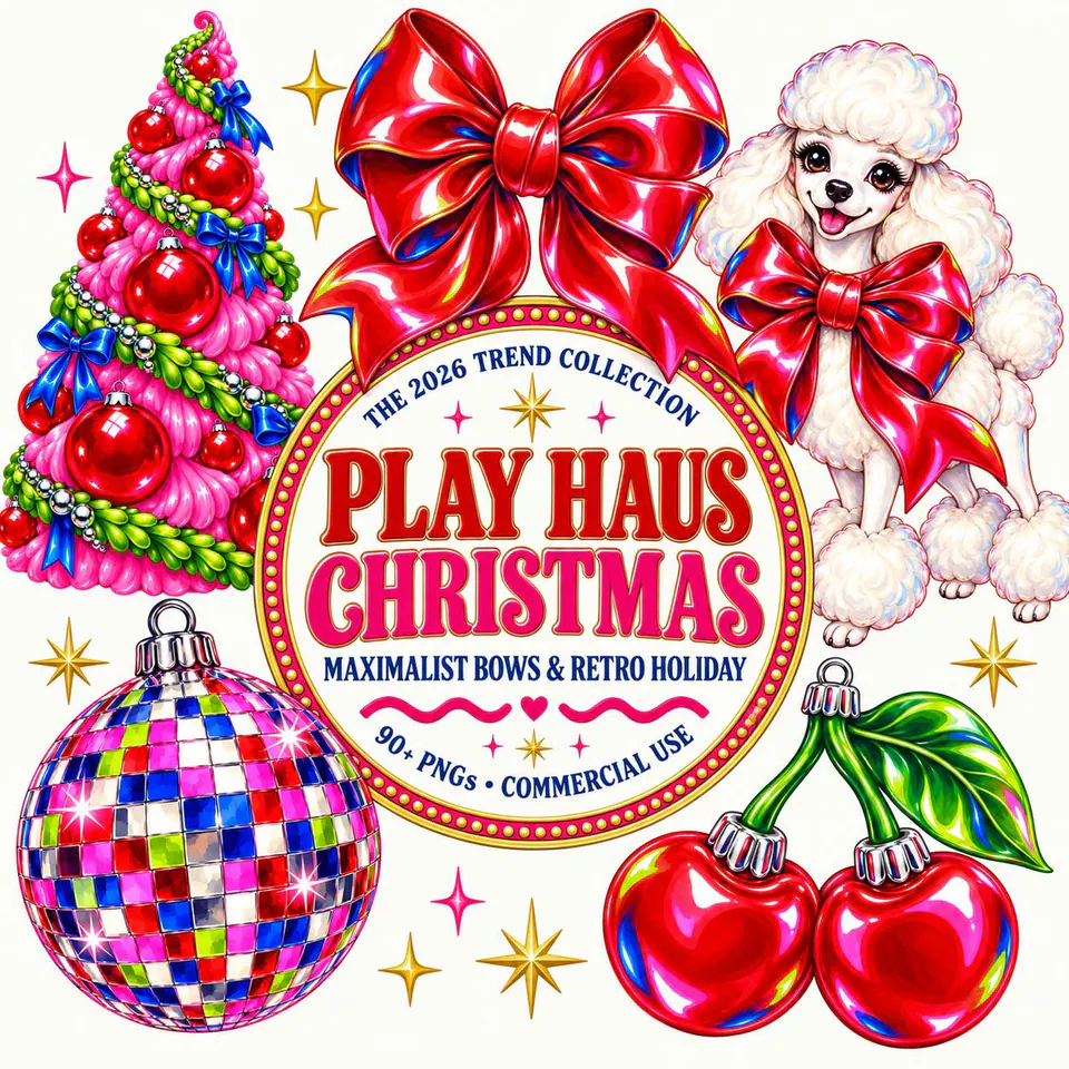 Play Haus Christmas — cover of the VintageHauntArt collection