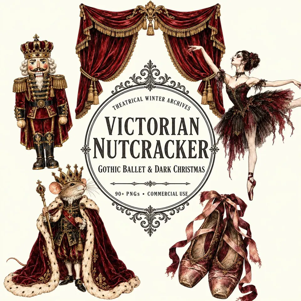 The Victorian Nutcracker — cover of the VintageHauntArt collection