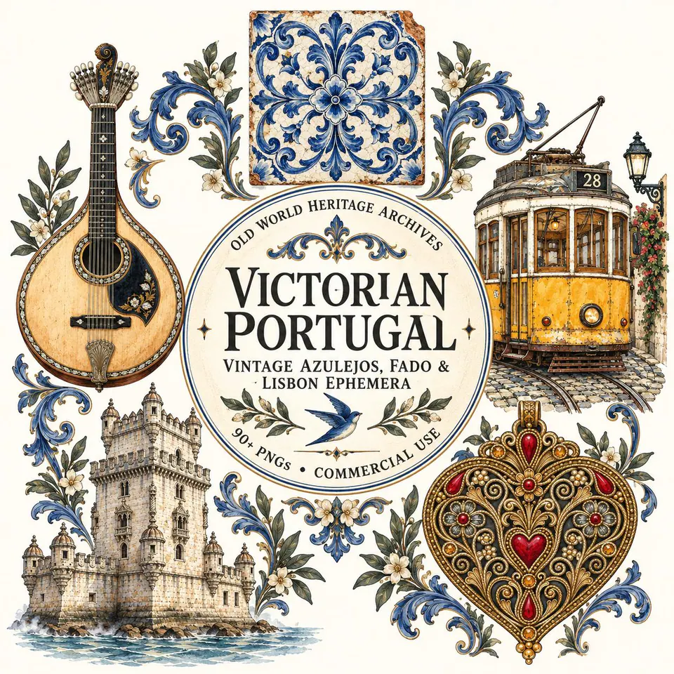 Victorian Portugal — cover of the VintageHauntArt collection