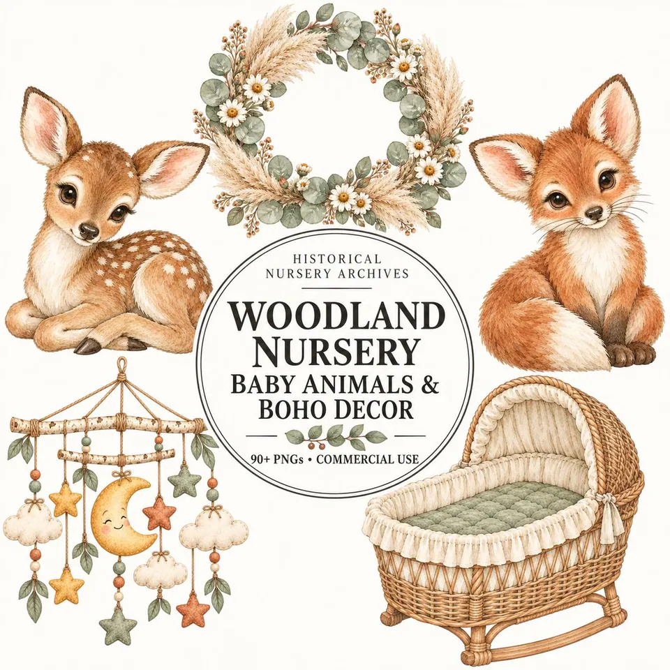 Woodland Nursery — cover of the VintageHauntArt collection